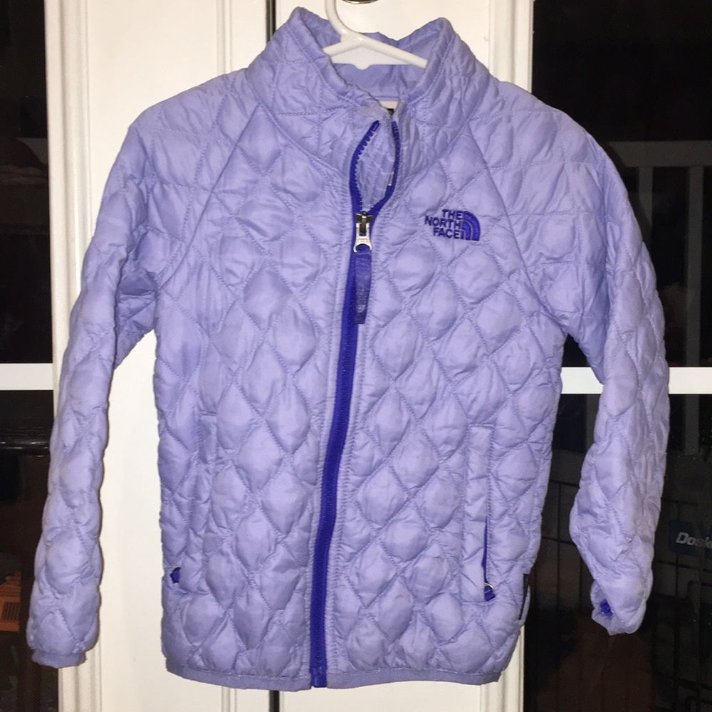 Girls Light Blue North Face jacket